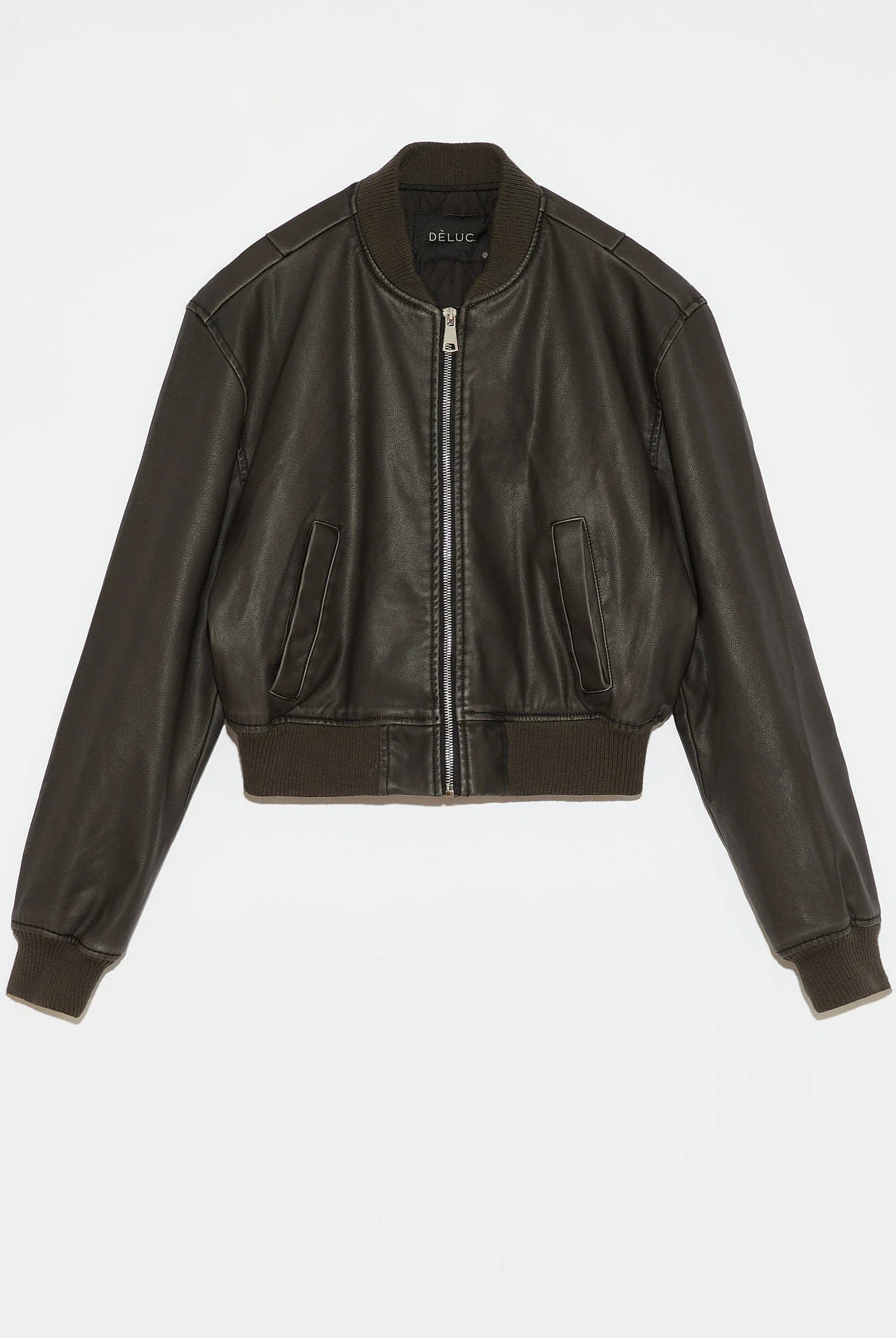 Grey-Black Leather Jacket Women’s Fashion Fall 2024