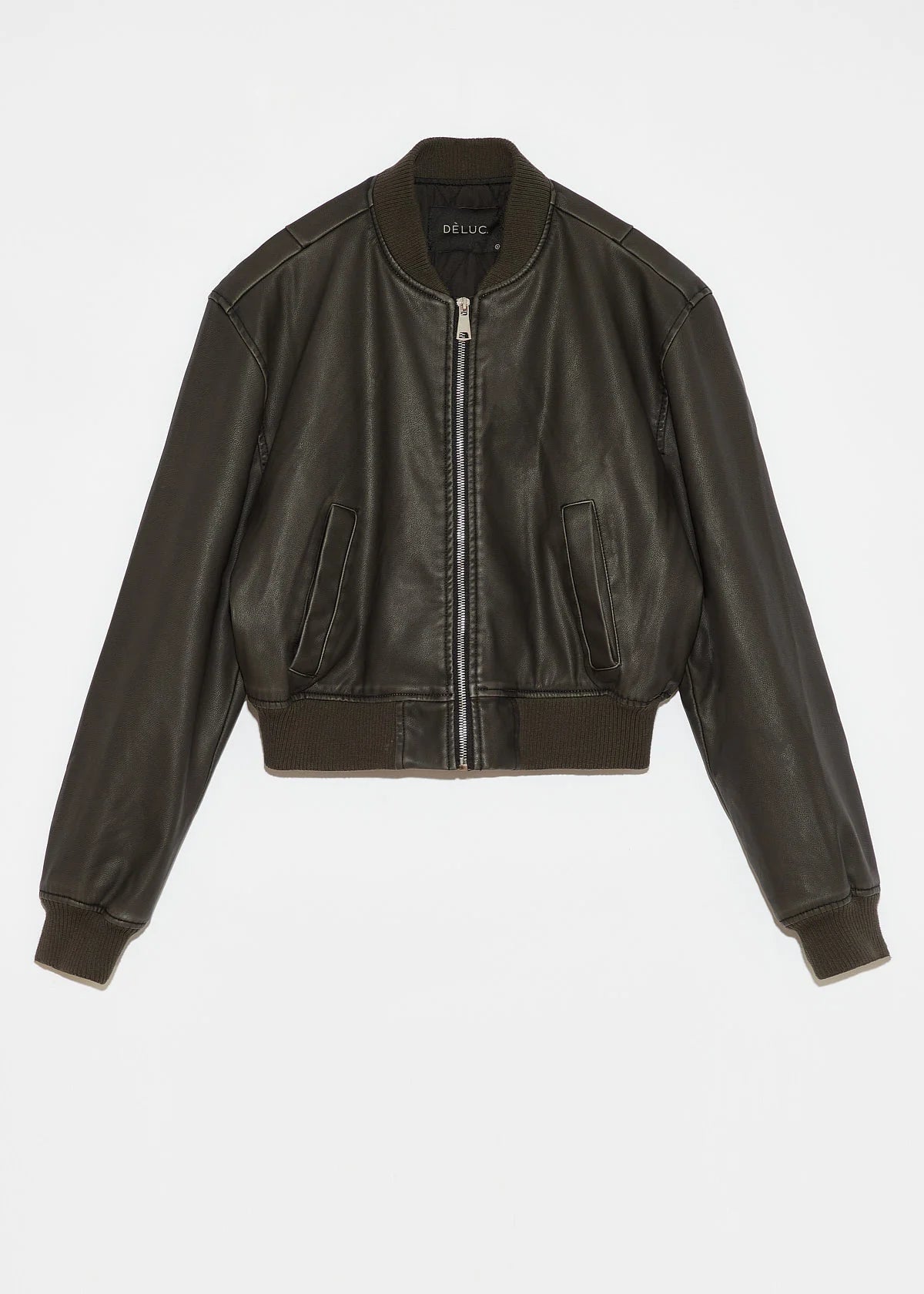 Grey-Black Leather Jacket Women’s Fashion Fall 2024
