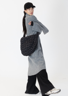 Lyla & Luxe Large Quilt Bag.Constructed from quilted fabric, this large quilt bag exudes a cozy yet sophisticated aesthetic. Its spacious interior makes it perfect for carrying daily essentials, while the quilted texture adds visual interest and dimension to any outfit. Whether used as a stylish carry-all for errands or as a statement piece for a night out, the large quilt bag combines functionality with on-trend flair, making it a versatile must-have accessory.