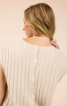 Cream wideribbed vest top Spring 2025 fashion looks