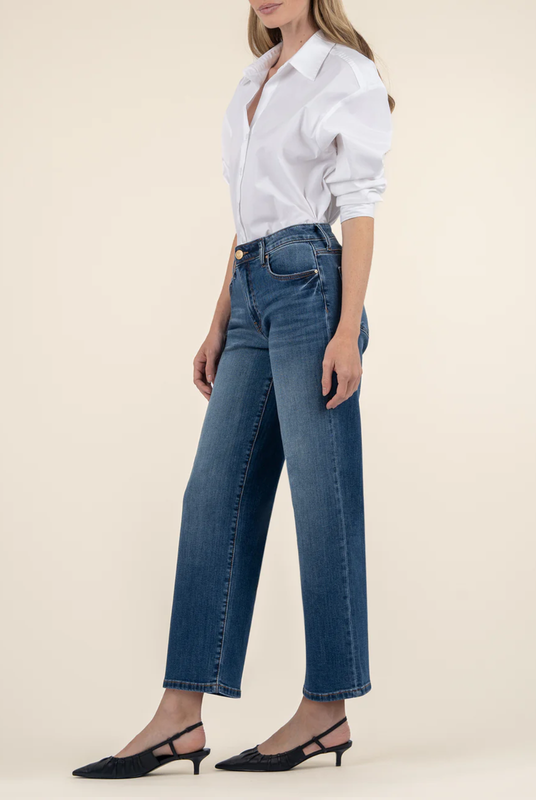 Timeless comfortable jeans midwash blue jeans Women-owned small business ontario