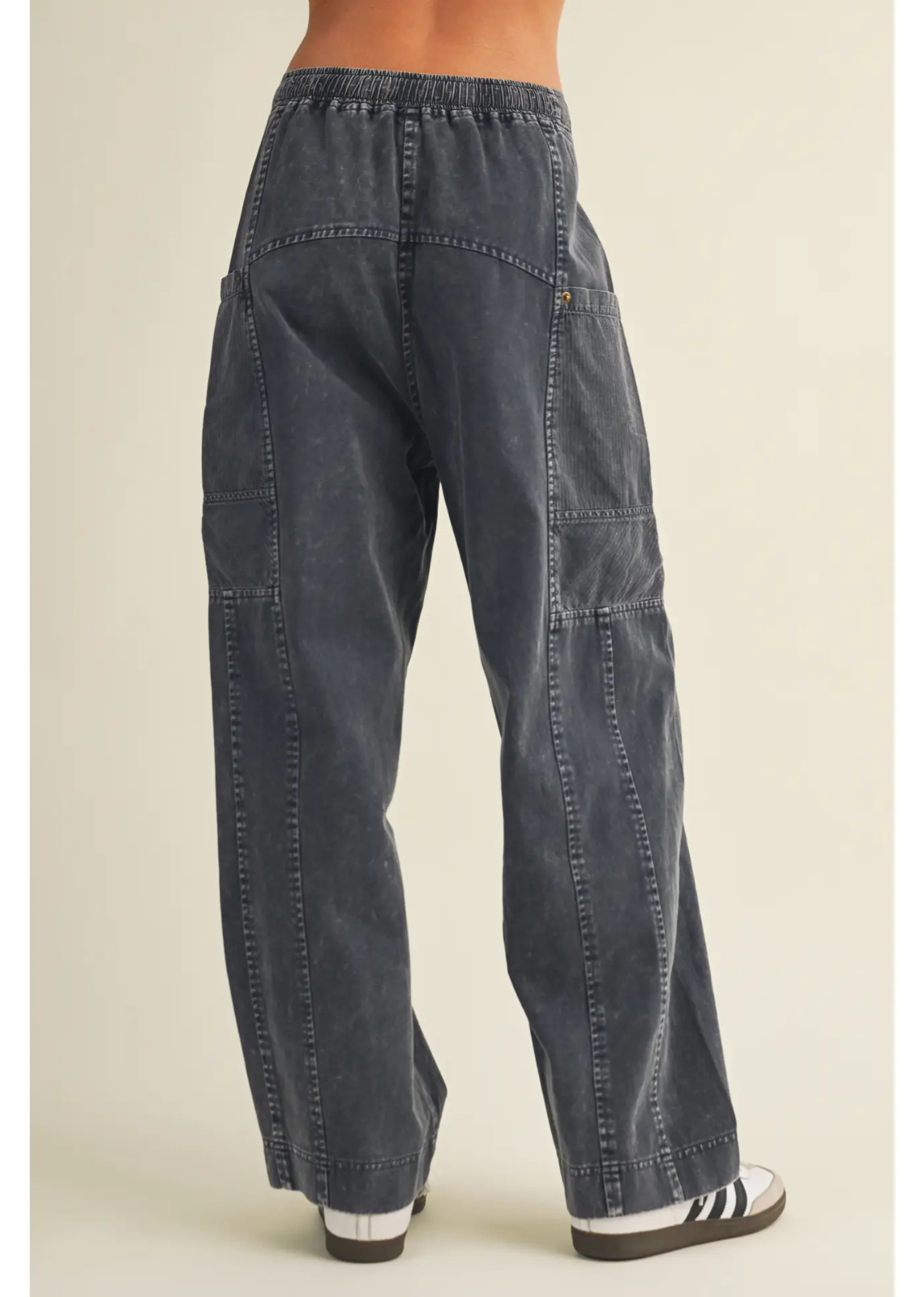 Harley wide-leg trousers with a relaxed silhouette and polished tailored finish, designed for versatile everyday and dressy styling.