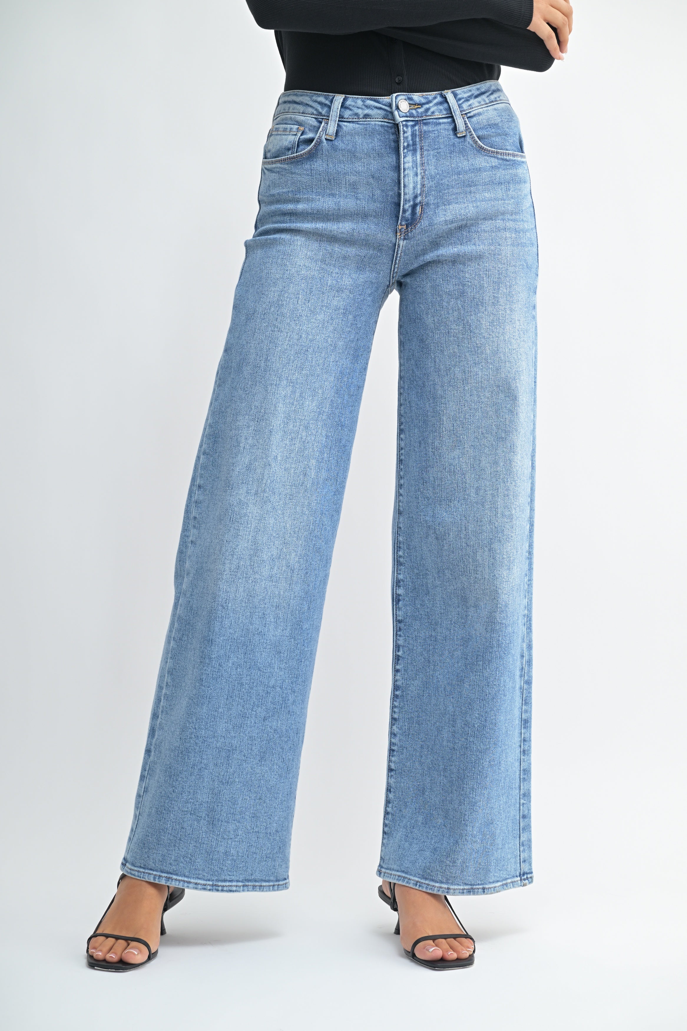 【BRICK】WIDE NAP DENIM TROUSERS Jeans – shopstyle360