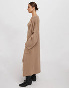 Taupe maxi cardigan Women's Fashion near me Ontario Small Business