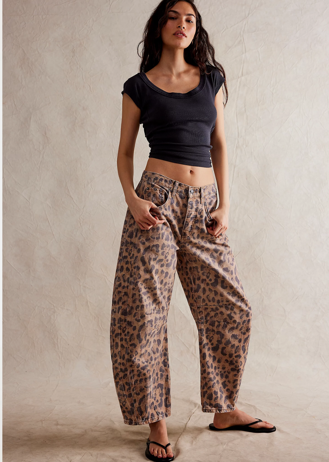 Leopard Barrel Jeans Canada Free People Fall 2024 Fashion