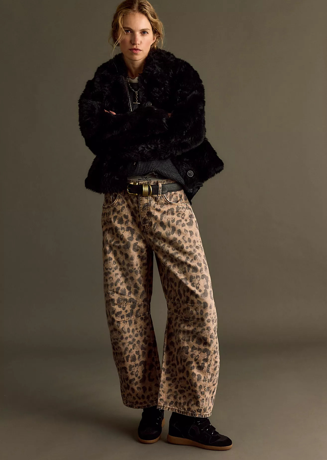 fall fashion leopard pants