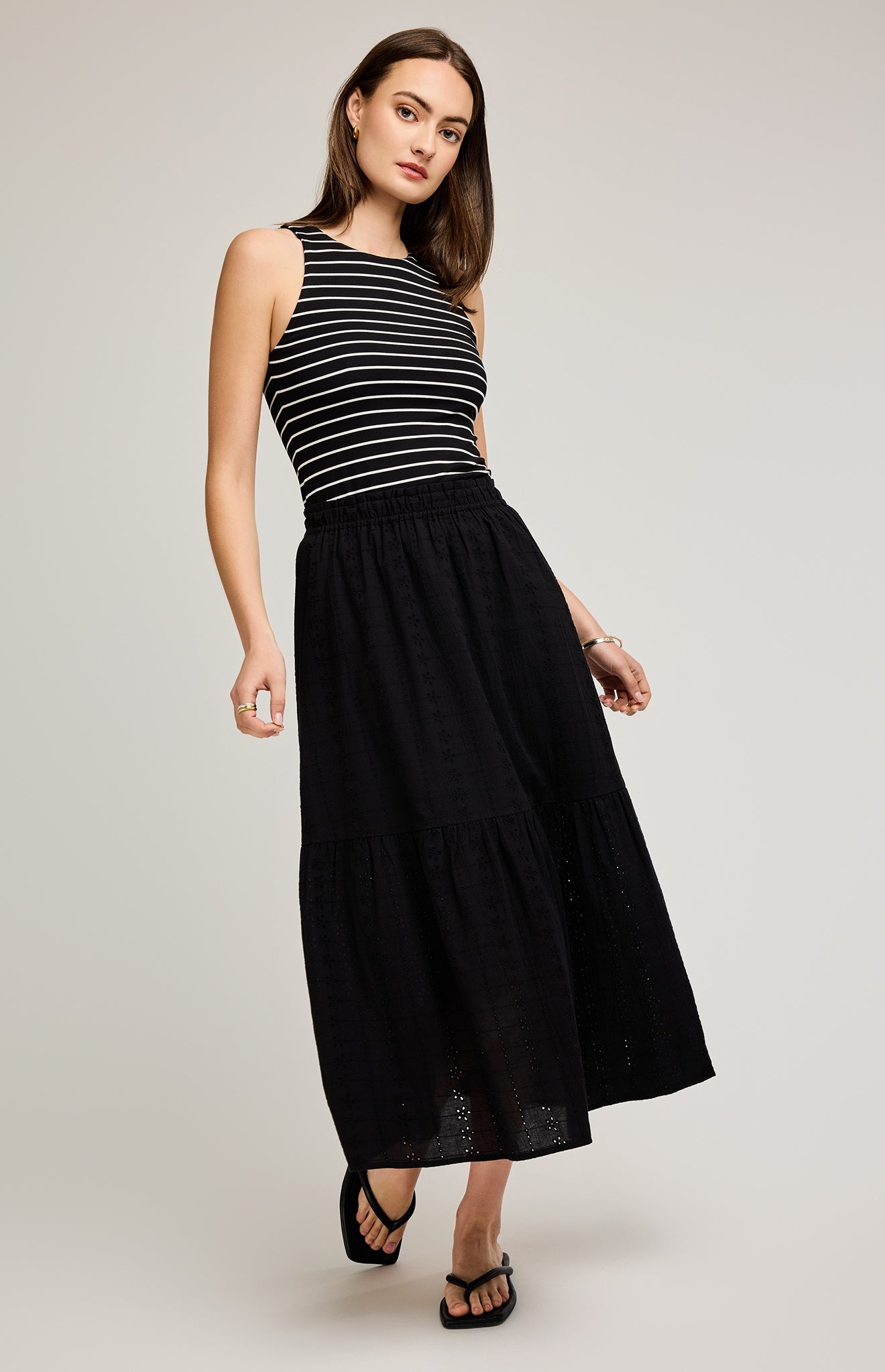 ★ Leey★ SPORTY NYLON MAXI SKIRT BLACK P0000EGZ Satin Maxi Skirt in Skirts | Vince