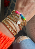 Ella & Lett Gold Plated Rainbow Bracelet