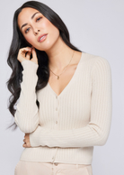 Gentle Fawn Mia Pullover. The Mia pullover is made of soft ribbed fabric leaving you feeling comfortable all day. It’s stitching pattern adds a textural stripe effect giving a unique twist to a standard ribbing. Features include a v-neckline with a functional button placket.