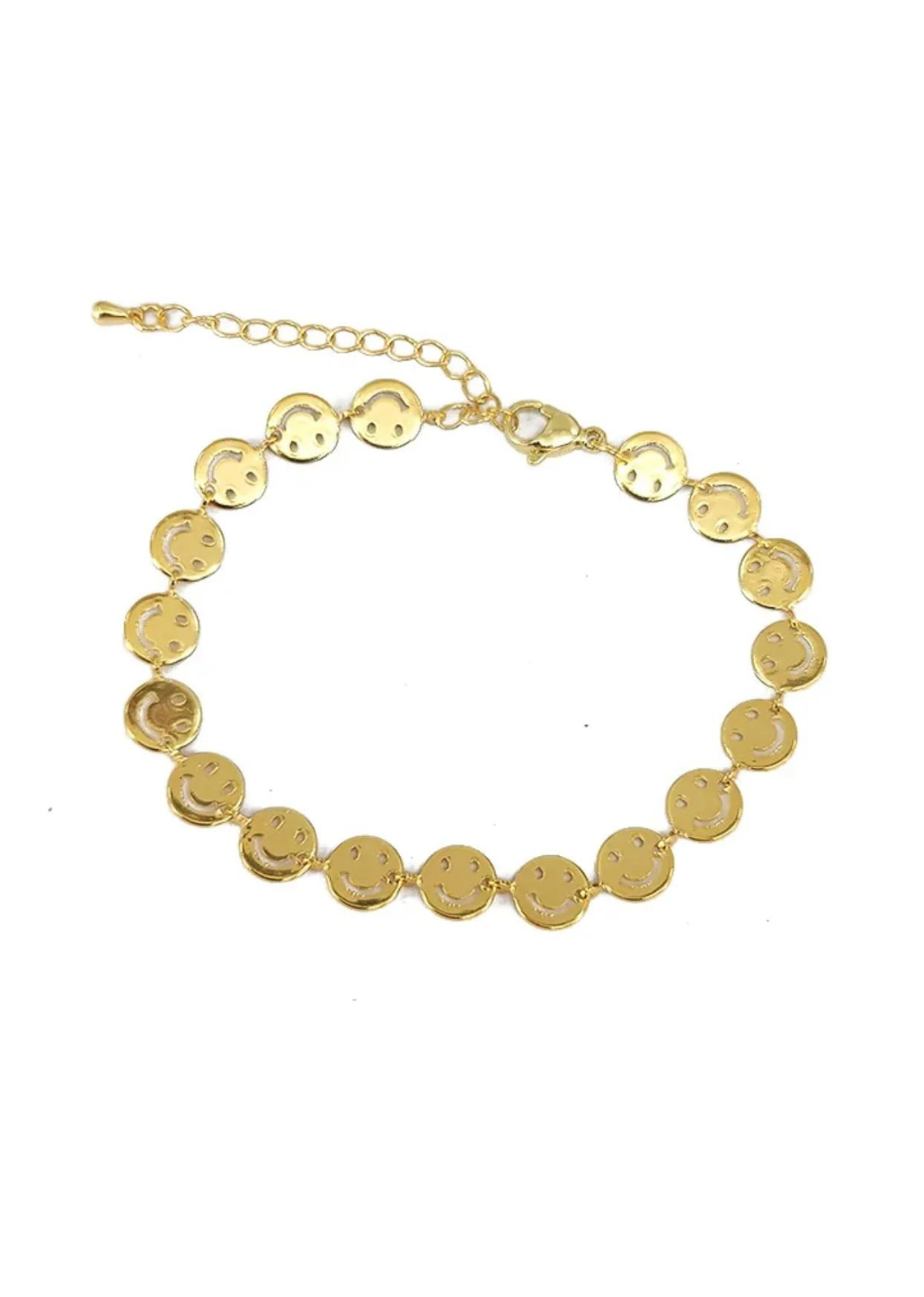 Ella & Lett Happy Face Chain Bracelet