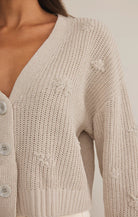 Spring Fashion outfit ideas Beige Floral Cardigan