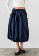 Navy Bubble Skirt Woman-owned Small Business Hamilton & Burlington Ontario