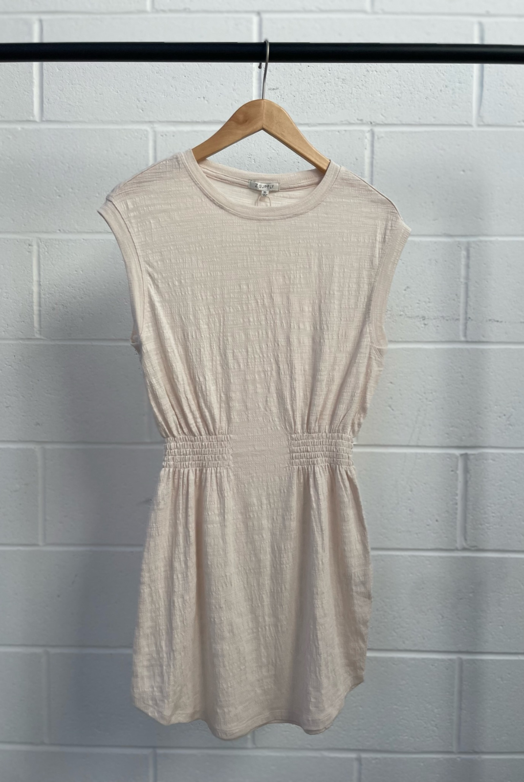 Z Supply Rowan Textured Knit Dress - Whisper White