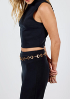 Winter knit black tank top mock neck fall fashion 2024
