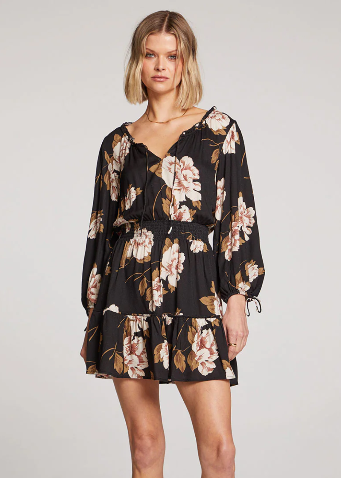 Fall Floral mini Dress Outfit Hamilton Ontario Burlingon Canada Small business Women's Fashion Boutique