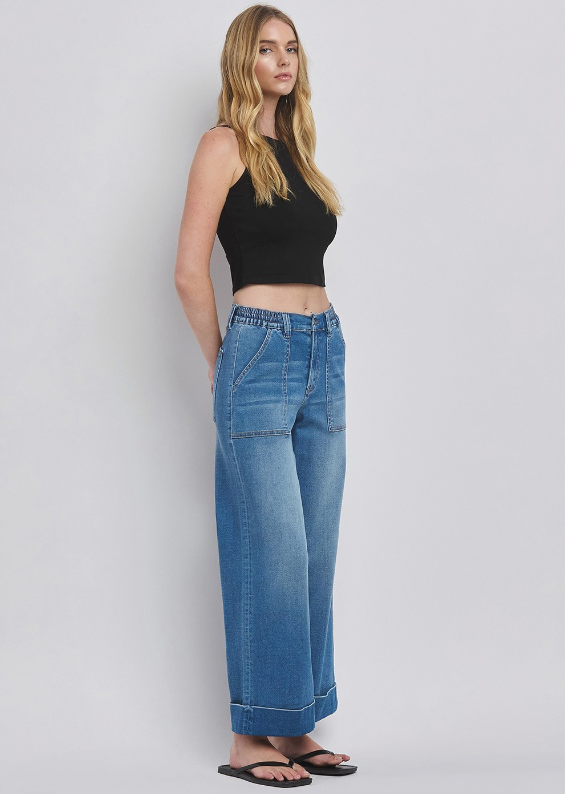 Willa High Rise Baggy Wide Leg Jeans Enviably