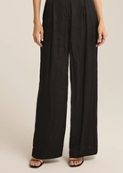 Black silk wide leg pants fall 2024 fahion women's boutique hamilton  On