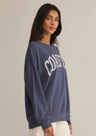 Navy Blue Loungewear Graphic Sweatshirt Women's Boutique Hamilton Ontario