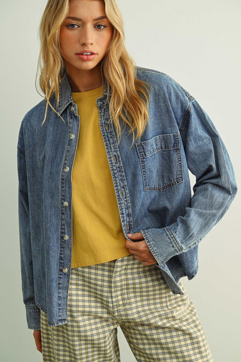 Dylan Denim Shirt – Lee & Me Boutique