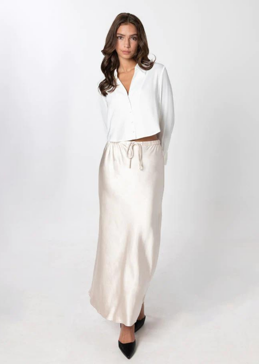 C'est Moi Satin Skirt