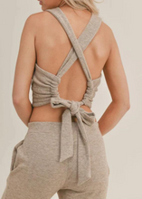 Load image into Gallery viewer, Sage The Label Novella Tie Back Crop Top

