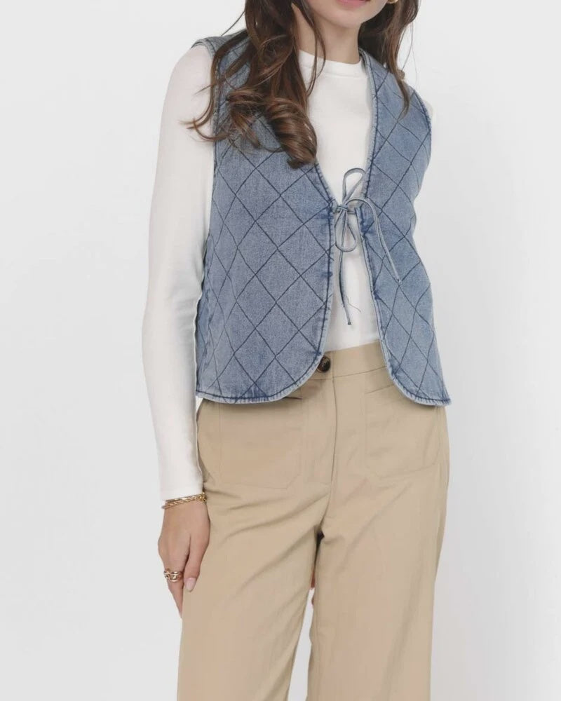 Fall quilted vest 