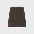 ICHI Ihjurlie Skirt in Brown featuring a flattering silhouette and a simple, versatile design for everyday wear.