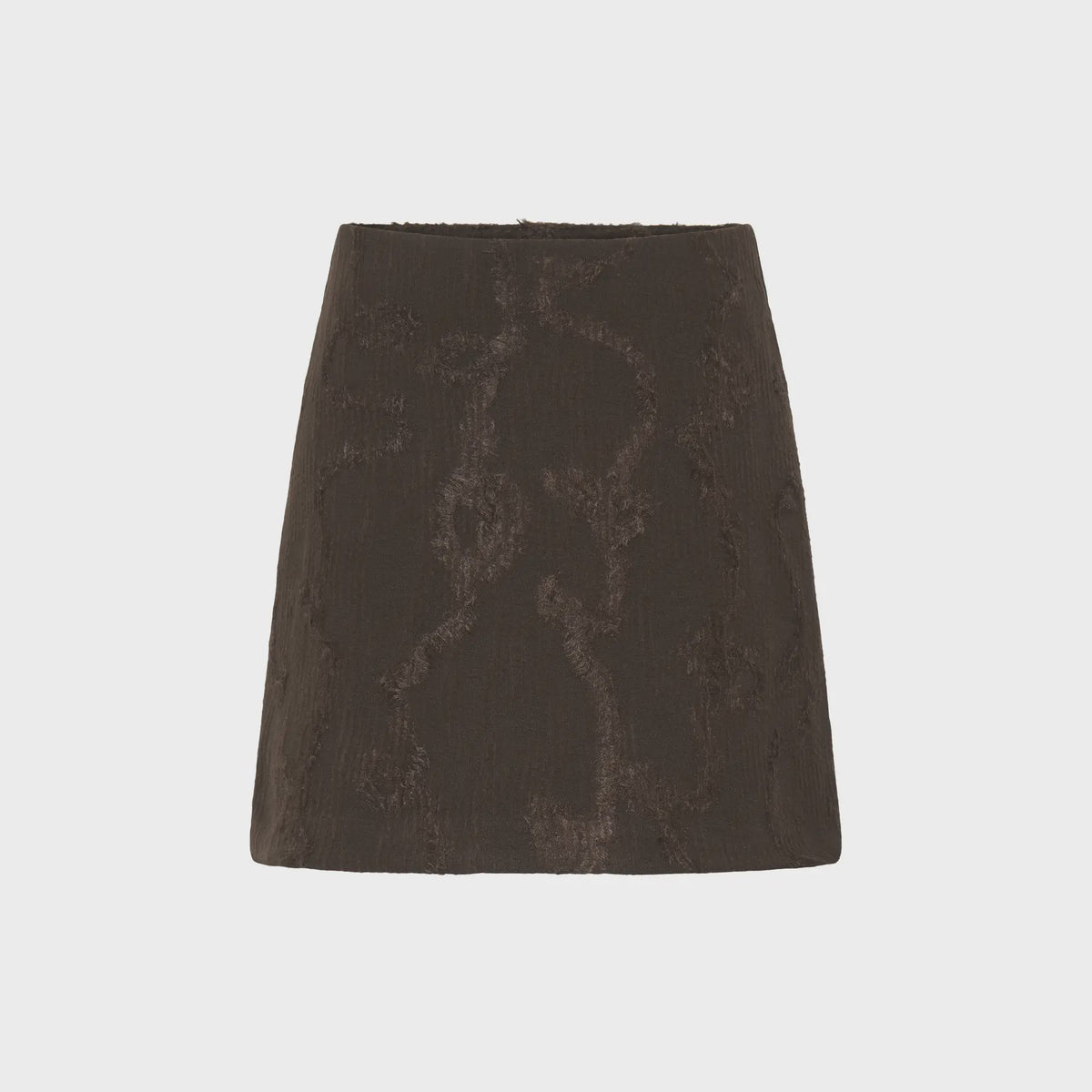 ICHI Ihjurlie Skirt in Brown featuring a flattering silhouette and a simple, versatile design for everyday wear.