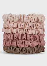 Load image into Gallery viewer, Kitsch Ultra Petite Satin Scrunchies 6pc - Terracotta
