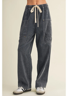 Harley wide-leg trousers with a relaxed silhouette and polished tailored finish, designed for versatile everyday and dressy styling.