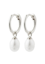 Load image into Gallery viewer, Pilgrim Berthe Recycled Pearl Hoop Earrings
