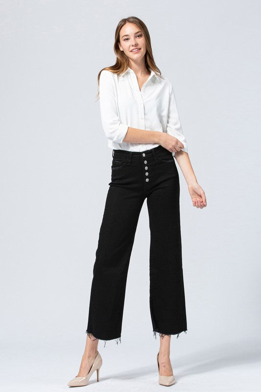 Flying Monkey Crop Wide Leg Jean