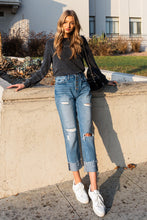 Load image into Gallery viewer, Flying Monkey Button Up Boyfriend Jeans
