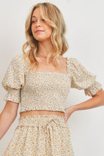 Load image into Gallery viewer, Jasmine Floral Smocked Top

