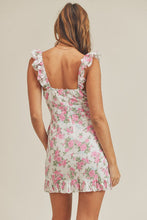 Load image into Gallery viewer, Tanya Floral Print Front Tie Mini Dress

