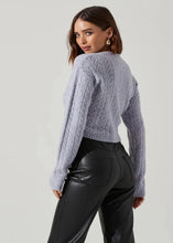 Load image into Gallery viewer, ASTR The Label Knot Front Cropped Sweater
