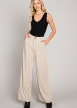 Load image into Gallery viewer, Allie Soft Drapey Twill Wide Leg Pants
