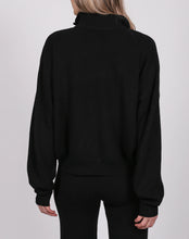 Load image into Gallery viewer, Brunette The Label 1/2 Zip Ribbed Knit Popover
