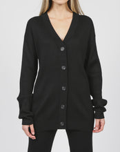 Load image into Gallery viewer, Brunette The Label Ribbed Oversized Cardigan
