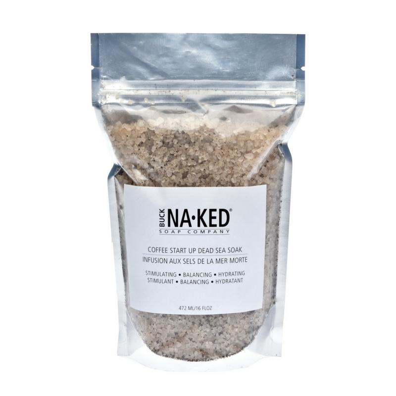 Buck Naked Coffee start up Dead sea salt soak