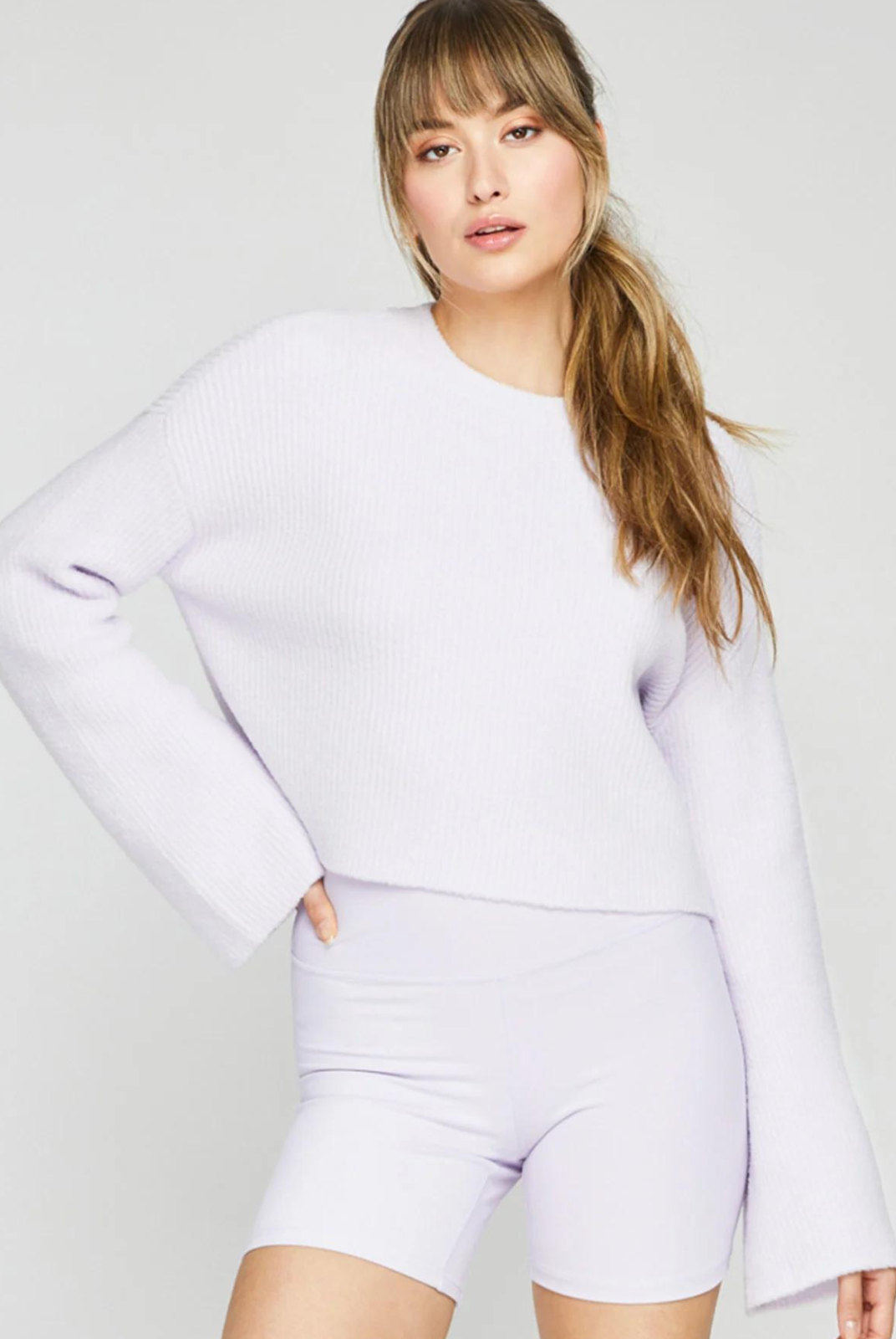 Gentle Fawn Cosette Pullover - Lilac. Introducing our newest addition, the Cosette Pullover. Made from soft, cozy material, this pullover is designed to keep you warm and comfortable in any situation. Its versatile design allows for easy styling, making it the perfect addition to any wardrobe. Upgrade your comfort game with the Cosette Pullover.