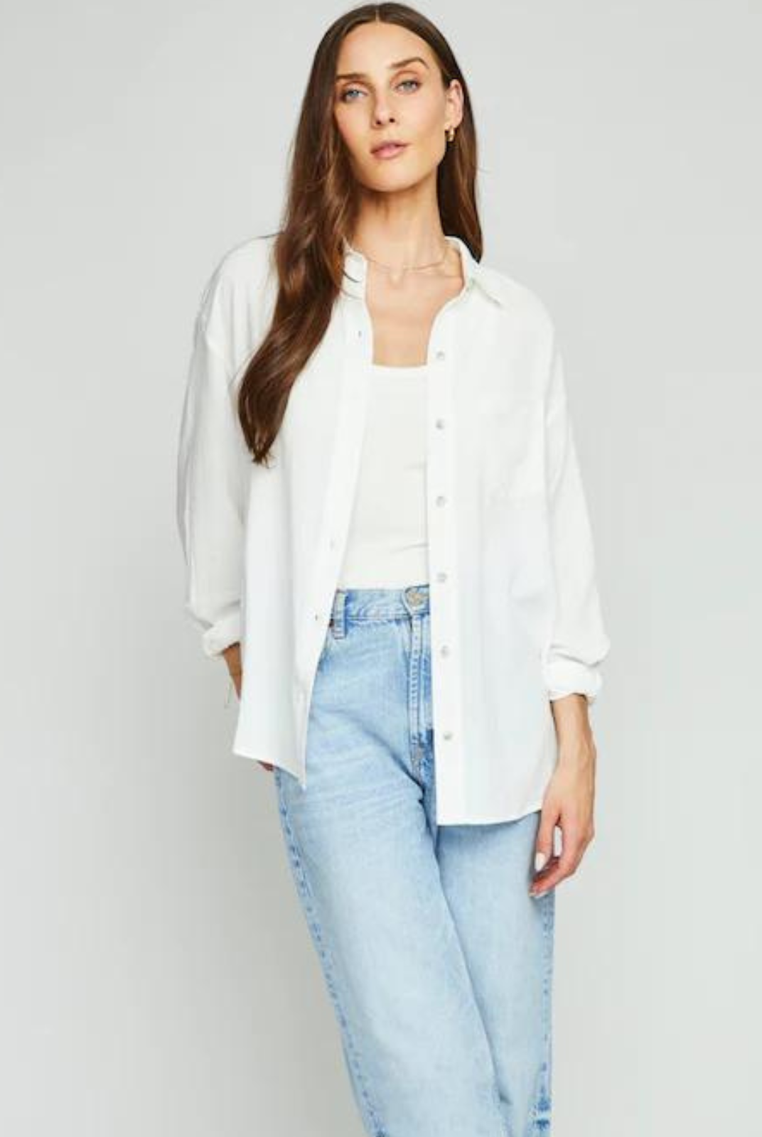 Gentle Fawn Hudson Button Down Shirt. The perfect top for everything - wear it open, closed, tucked in, tied up, sleeves down, sleeves rolled, wear it with shorts, pants, leggings, or as a swimsuit cover up! This little beauty will be your new best friend.