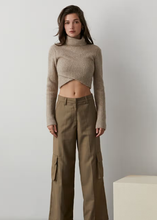 Load image into Gallery viewer, Emery Criss-Cross Crop Sweater
