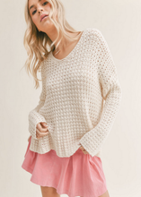 Load image into Gallery viewer, Sadie &amp; Sage Beach Front Open Knit Sweater
