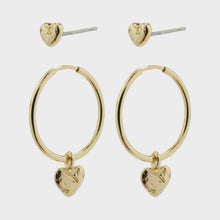 Load image into Gallery viewer, Pilgrim Jayla Heart Earring Set
