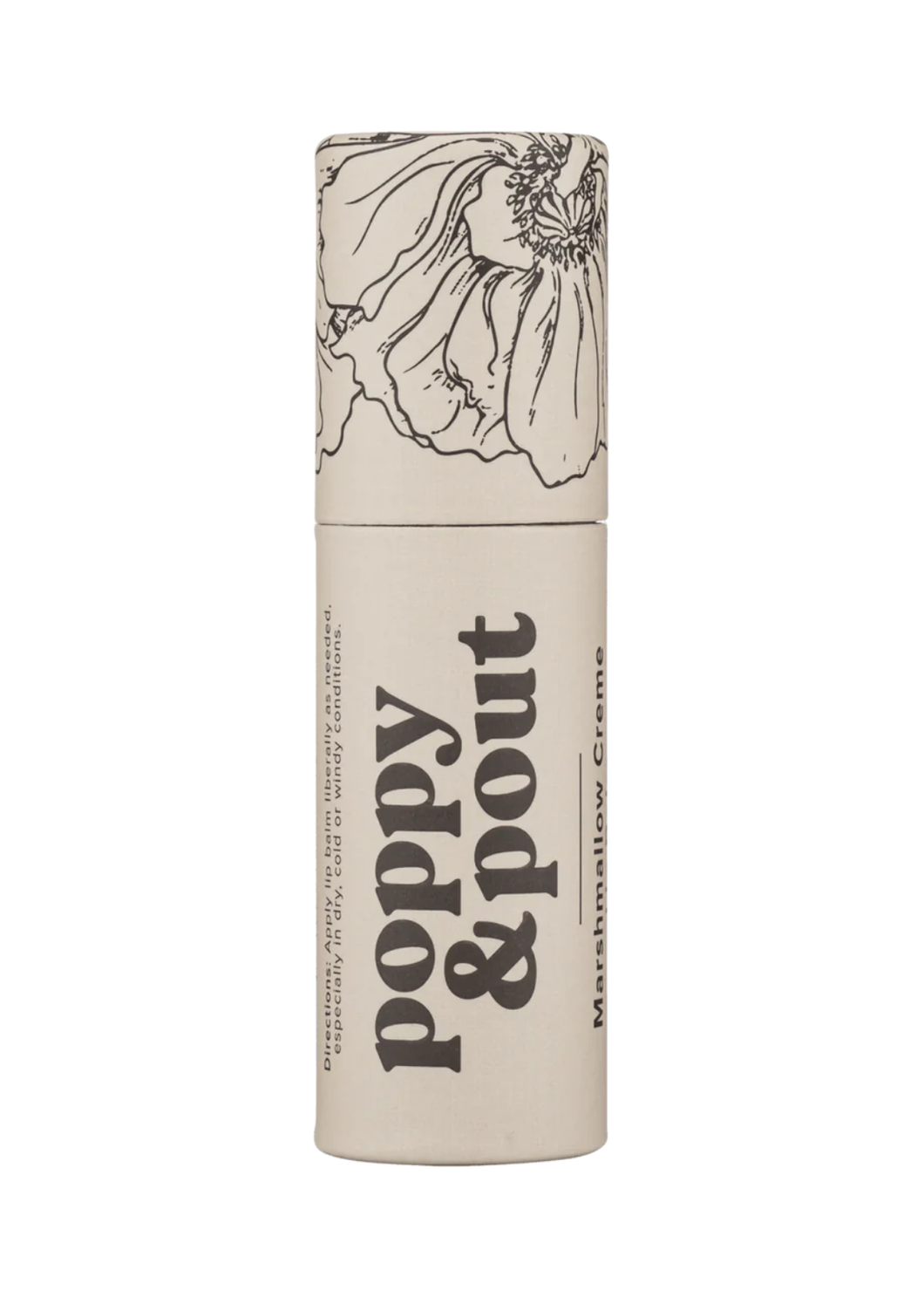 Poppy & Pout Lip Balm, Marshmallow Creme