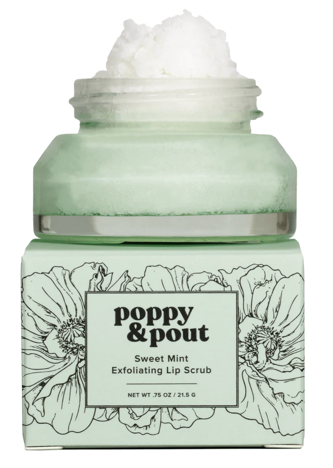 Poppy & Pout Lip Scrub, Sweet Mint